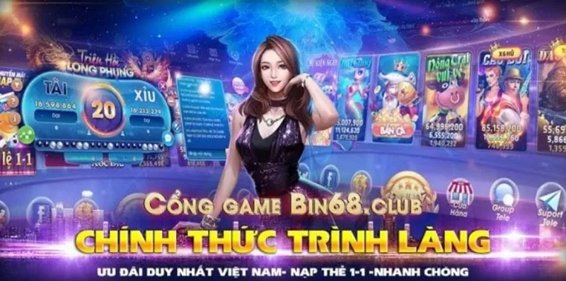 Cổng game uy tín Bin68 Club