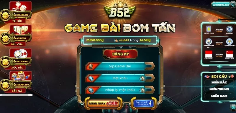 Hướng dẫn đăng ký chơi game B52 Club cực đơn giản