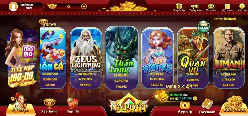 Giao diện thiết kế sặc sỡ của cổng game Bet99 Vin