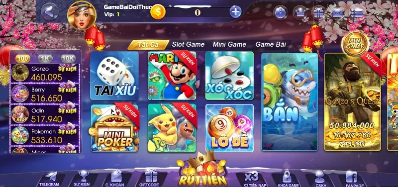 Giao diện đẹp mắt và sống động của cổng game Queen79 Club