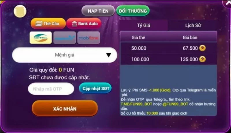 Giao dịch 9Fun