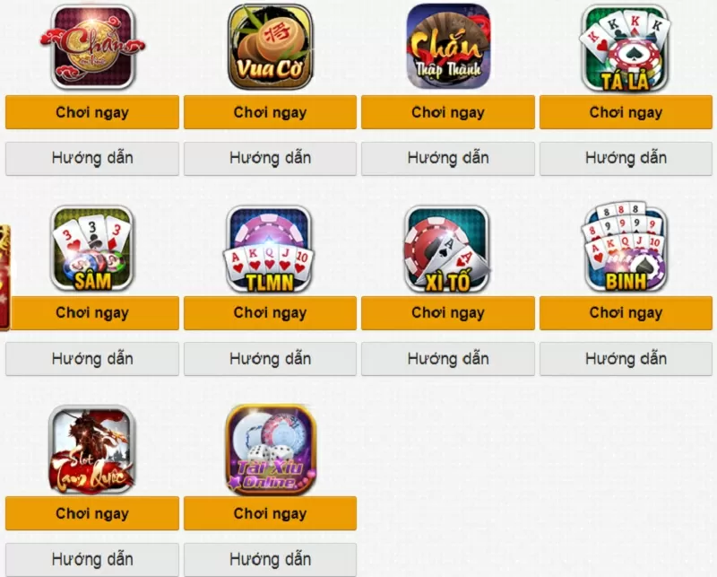 Trò chơi tại cổng game ThapThanh