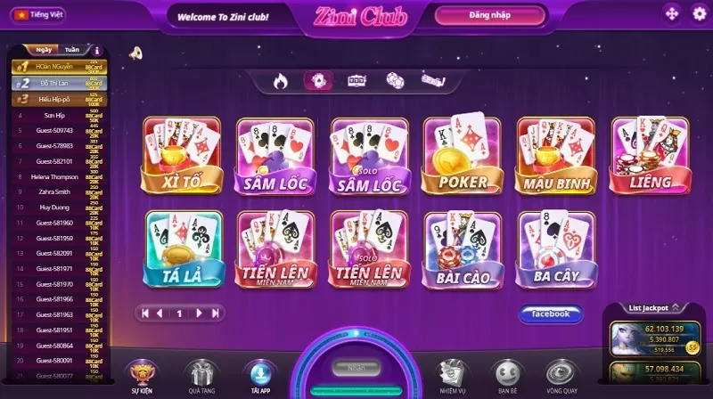 Game bài Zini Club