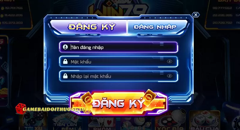 Truy cập và đăng ký để chơi game