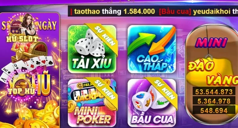 Giao diện game xik888