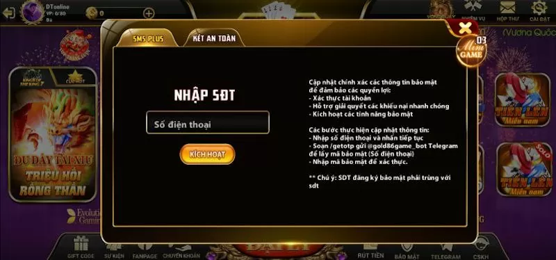 Tính năng bảo mật của Gold 86 Net được xây dựng bằng bộ mã hóa