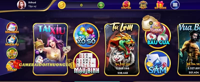 Kho game bài đổi thưởng tại cổng game bài G63 Online