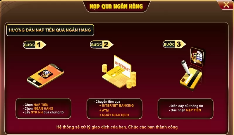 Hướng dẫn thực hiện nạp tiền cá cược nhanh chóng nhất