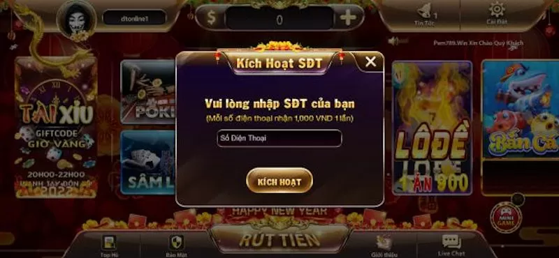 Giao diện thiết kế thân thiện của cổng game Pem789 Win 