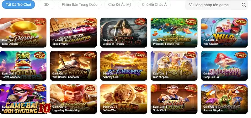 Kho game nổ hũ đa dạng và có chất lượng đỉnh cao